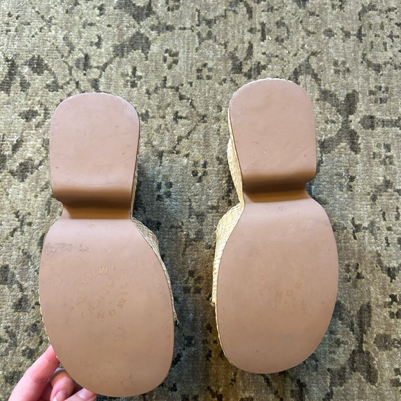 Mango x Simon Miller Natural fibre wedge sandals woven platform - Picture 5 of 9